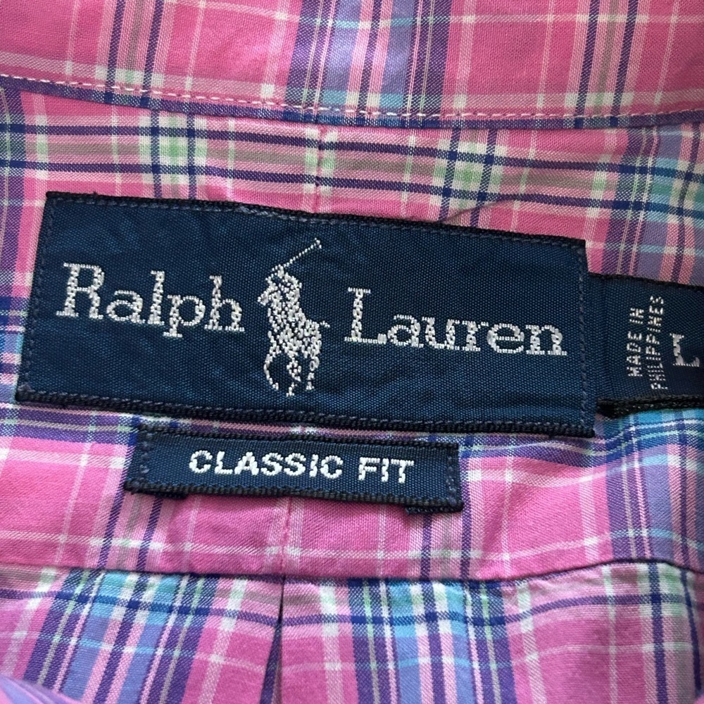 Vintage Ralph Lauren Men’s Large Classic Fit Button Down Shirt - Picture 4 of 7